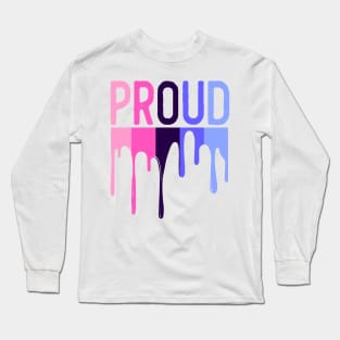 Proud onmisexual lgbtq pride month designs Long Sleeve T-Shirt